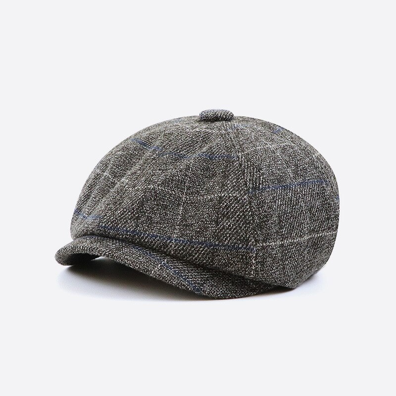 CoCopeaunts Octagonal Newsboy Cap Casual Vintage Painter Detective British Style Solid Hat Women Autumn Winter Warm Beret Hat