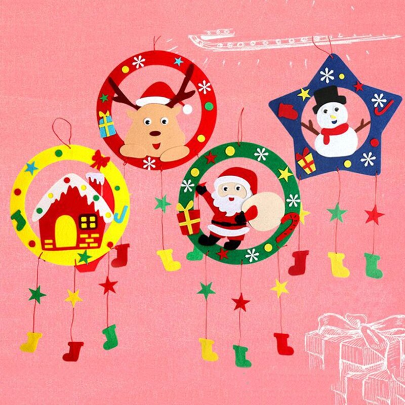 DIY Christmas Wind Chimes Kits Educational Toys Craft Kits Xmas Decoration DIY Wind Chimes For Kids Child