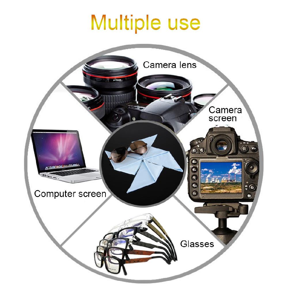 10 stk multi briller kamera skærm renseklud til gopro linse mikrofiber briller rense skærm til tablet pc telefon