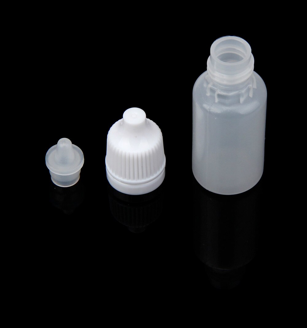 Gotero de plástico duradero vacío, 100 piezas, 5ml/10ml/15ml/20ML/30ML/50ML,