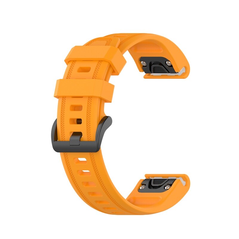 Dla Garmin Fenix 7s 6S 5S Watchband 20mm pasek do bransoletki dla Fenix 6s Pro 5s Plus opaska silikonowa szybka wymiana opaska na nadgarstek: Orange