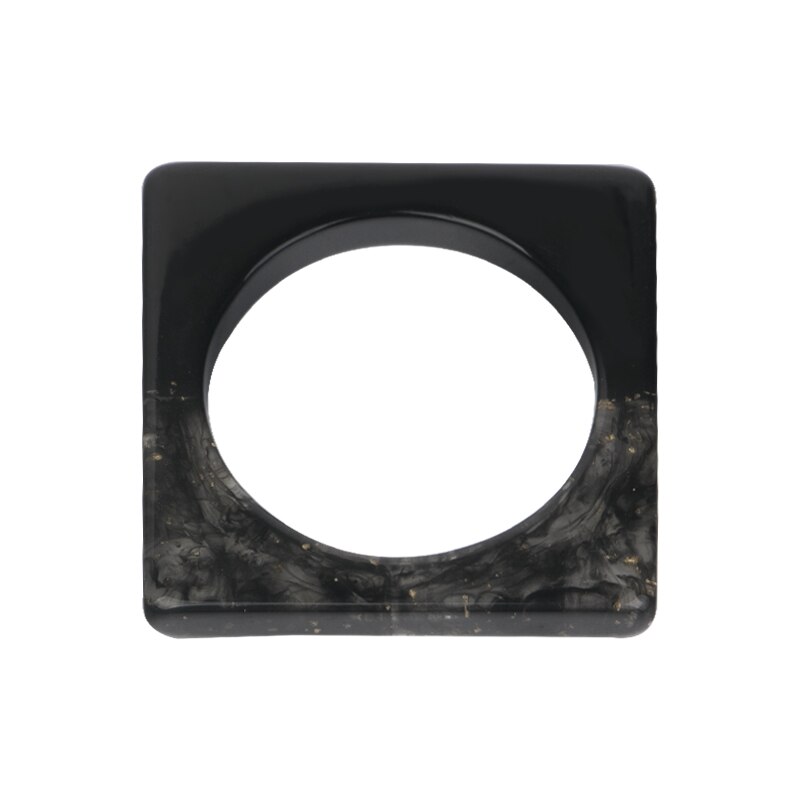 Pulseira vintage de resina, bracelete quadrado para mulheres, joias da moda, acrílico, geométrica, grande, para festa, pulseira para meninas: color-10