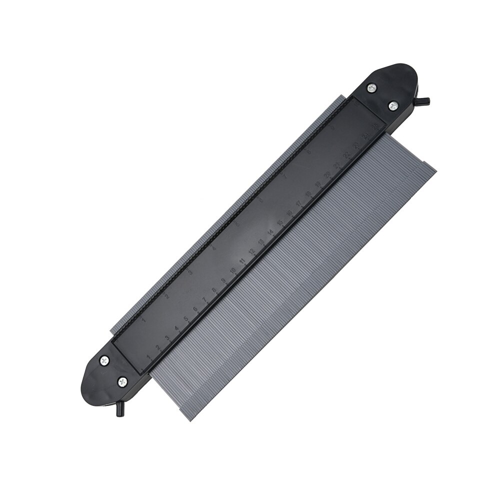 12/14/25/Cm Gauge Duplicator Plastic Profile Copy Contour Profile Gauge Tiling Laminate Tiles Edge Shaping Wood Measure Ruler: 25cm 02