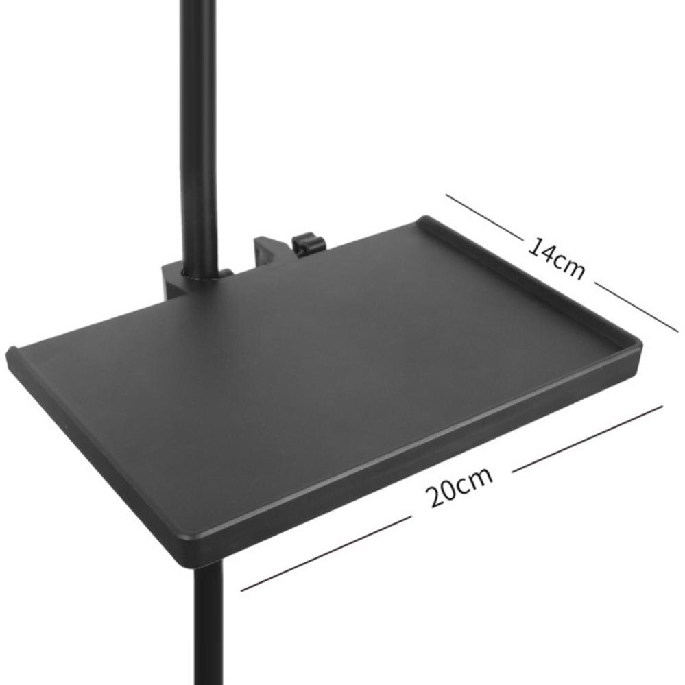 Soundkartenablage, mikrofonständer aus kunststoff mit gewindeklemme, passend für stativhalterungen und handyhalterungen