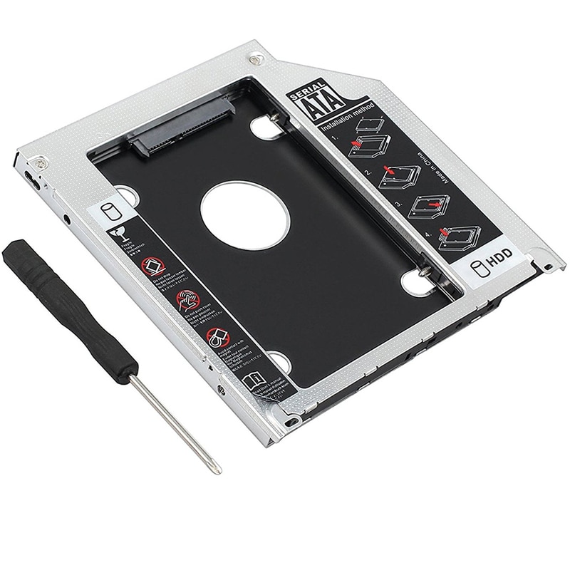 2nd Tweede SATA HDD SSD Hard Drive Unibody Caddy voor MacBook Pro 13 &quot;15&quot; 17 &quot