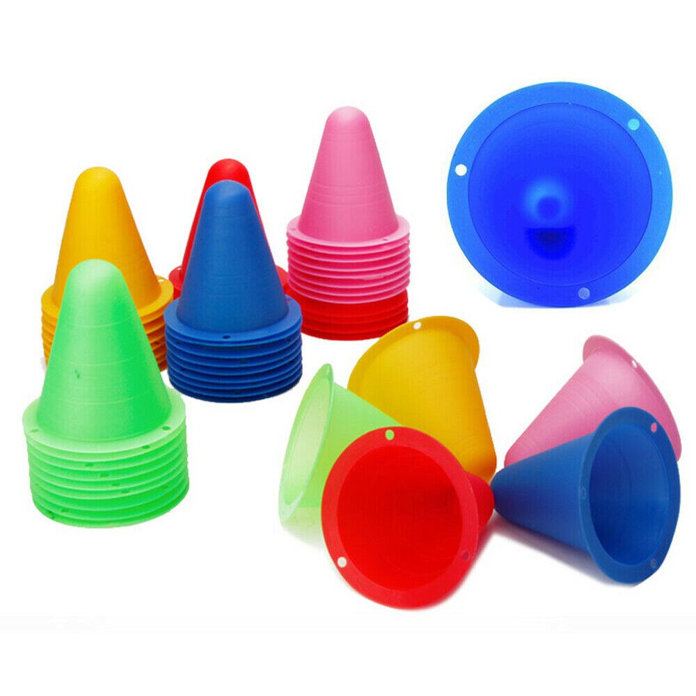 10 teile/los Kunststoff skaten Marker Zapfen FußBall Rollen Sport Ausbildung Slalom Rolle Ausrügestochen Schlittschuh Haufen Kennzeichnung Tasse