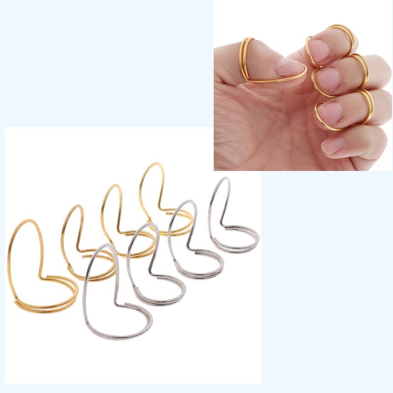 4Pcs/Set Metal Thumb Finger Guitar Picks Forefinger Adjustable Stretchable Good Pick High Grade Guitar Bass Accessories