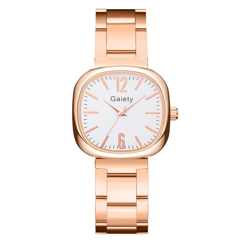 Relojes Para Mujer Reloj Mujer Marcas Famosas De Lujo Relojes De Cuarzo Para Mujer Mujer Reloj cuadrado pequeño De acero para mujer, pulsera De cuarzo versátil, conjunto De combinación: 1