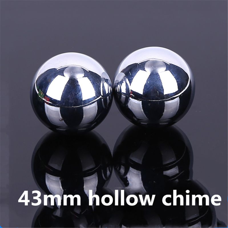 1 Paar Chinese Gezondheid Ballen Baoding Ijzeren Bal Massage Ballen Voor Hand Therapie: 43mm hollow chime