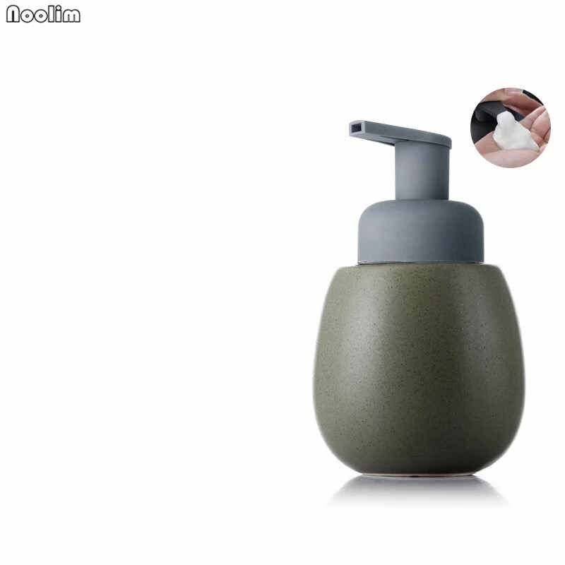 Keramisk pressetype sæbedispenser sfærisk håndsæbe lotion flaske sanitizer emulsion separat flaske til køkken badeværelse: C
