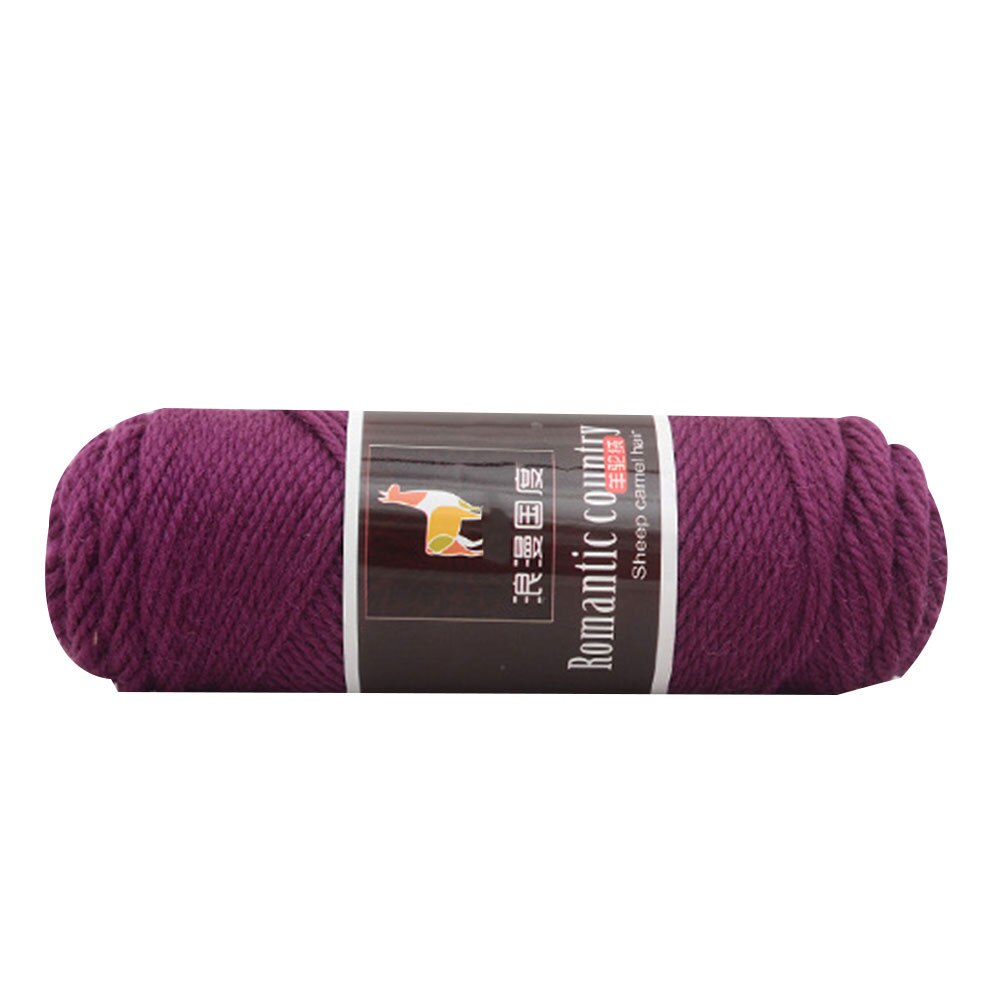 15 Colors Alpaca Wool Soft Crochet Worsted Yarn Thread For Knitting Scarves Gloves Hand Knitting Alpaca Wool: 25 purple 