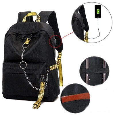 USB Laptop Backpack Women Men Waterproof Anti theft Travel Backpack School Bag For Teenage Boys Girls Students Bookbag Mochila: B-7