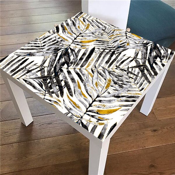 Autocollants de Table en PVC Style Grain de bois, 55x55CM, pour café Bar, autocollant de rénovation de bureau, bricolage, housse de nappe imperméable: LK013
