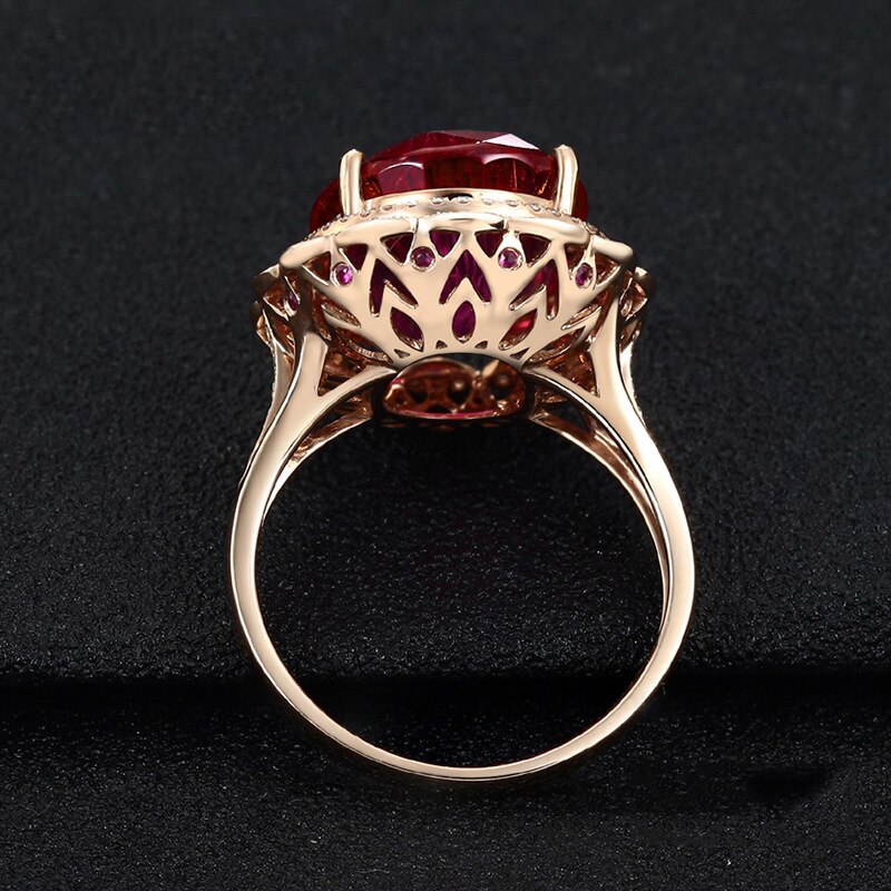 Anillos Yuzuk luxe 100% 925 argent Sterling ovale rubis saphir pierre gemme mariage fiançailles Simple bague bijoux redimensionnable