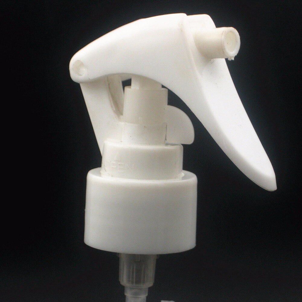 250ml tomma runda plastflaskor, genomskinlig husdjursflaska med vita/svarta avtryckarsprutor