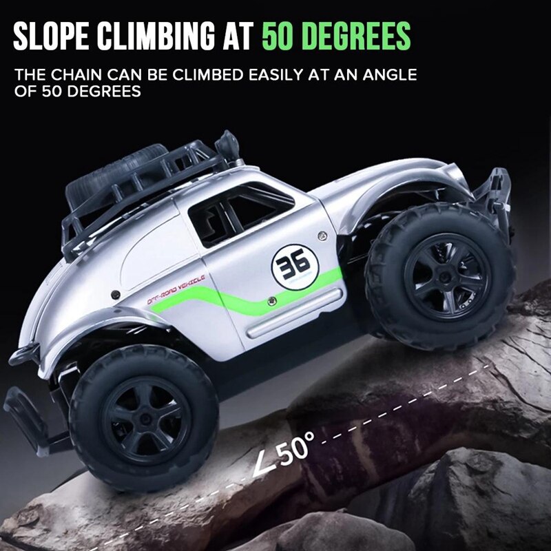 MN36 MN-36 1:18 RC Car Drive Bigfoot Control remoto eléctrico Beetles Rock Crawlers máquina en la Radio juguetes Carros niñas niños (S