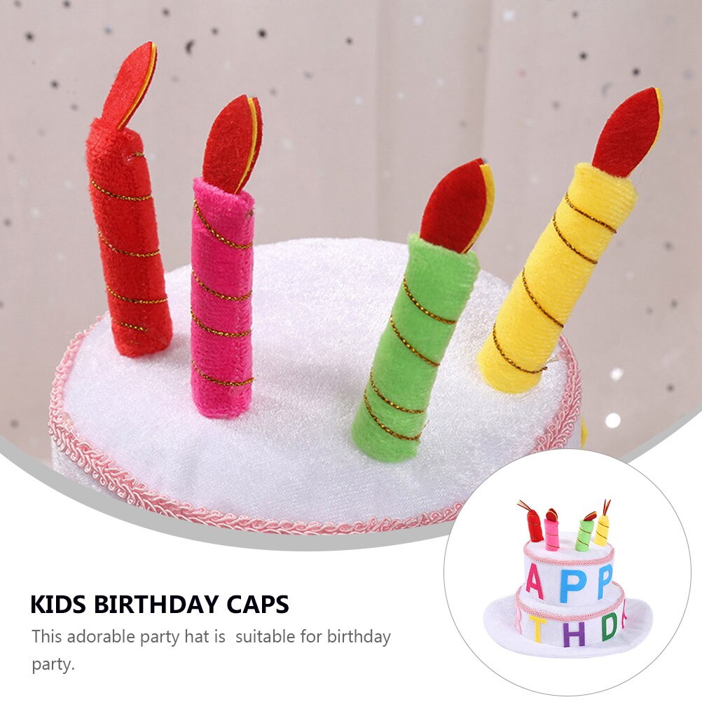 Birthday Cake Shape Hat Children Birthday Hat Kids Birthday Party Decor