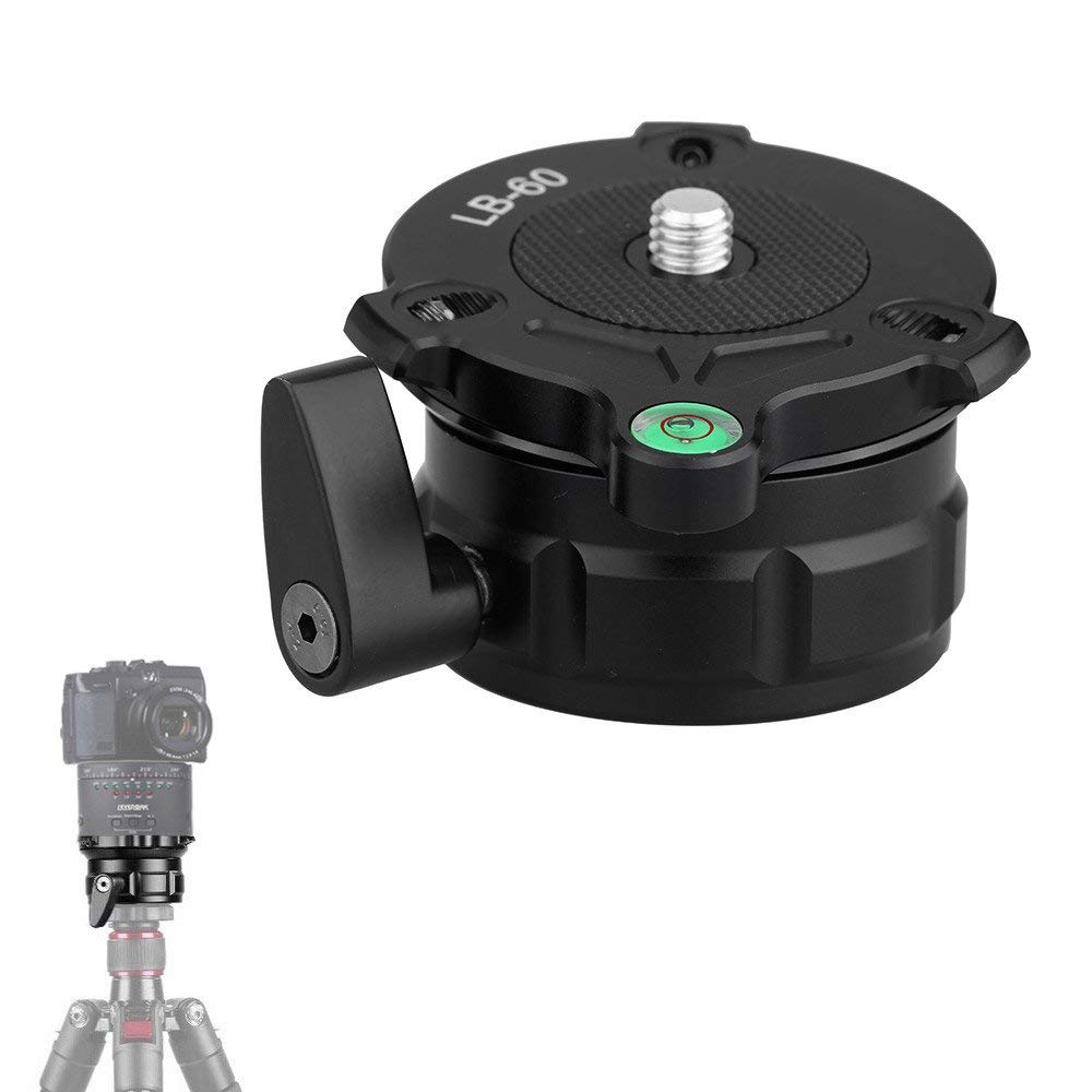 Kingjoy lb -60 69mm snel verstelbare waterpas basis panning waterpas met offset waterpas voor alle statieven met 1/4 draden: Default Title