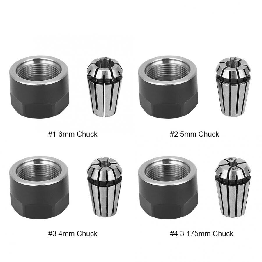 Er11 fjäderhylsa chuck spännmutter svarv delar 3.175/4/5/6mm cnc fräsverktygshållare borrning gängning graveringsmaskin chuck