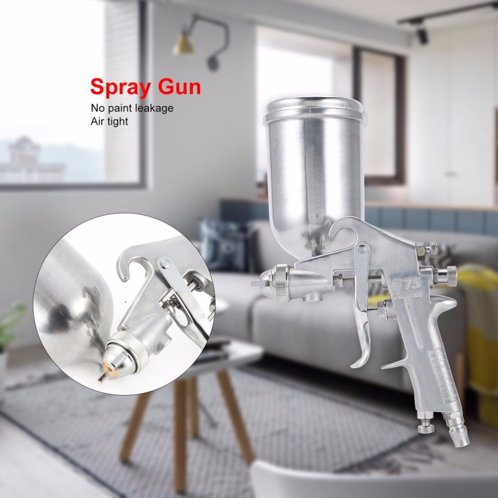 F75 Air Painter Spray Gun Pneumatic 1.5mm Nozzle 400ML Airbrush Sprayer Painting Atomizer Tool With Hopper For Painting Cars