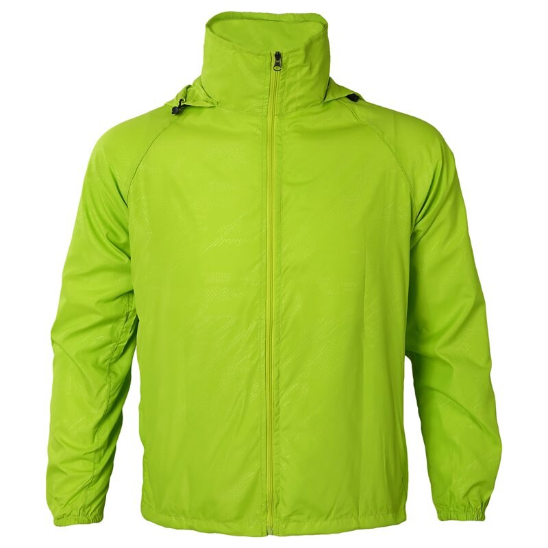 Outdoor Unisex Radfahren Laufen Wasserdicht Winddicht Jacke Regen Mantel-Orange,L: Fruit Green L