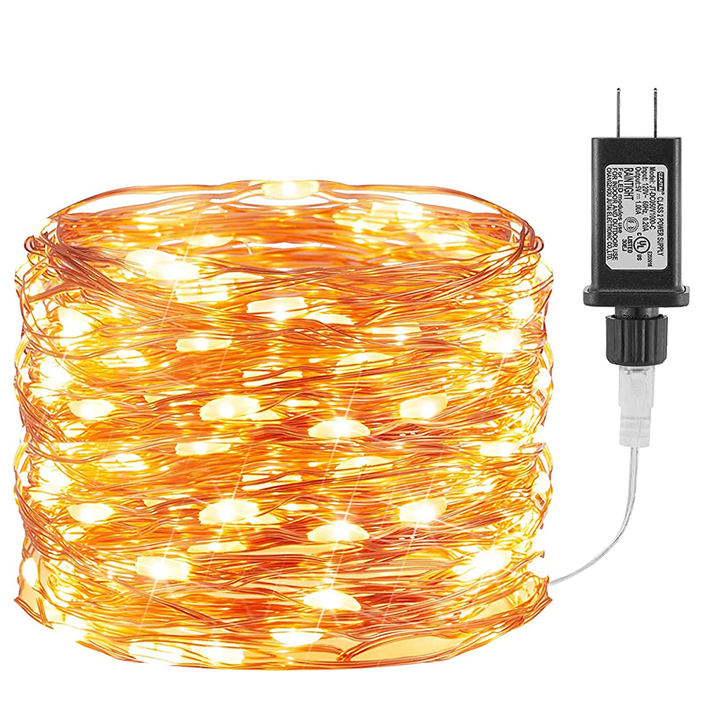 100M 1000led Warm Wit Kerstverlichting Buiten Waterdicht Buigbare Indoor Kerstfeest Bruiloft Tuin Decoratie: uk plug