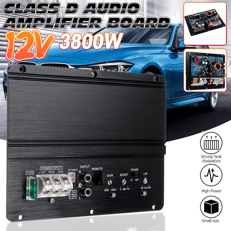 12V Auto Stereo Versterker Muziekspeler 2 Kanaals Amp Audio Hifi Auto Bass Speaker Versterker Auto Surround Sound Speaker subwoofer