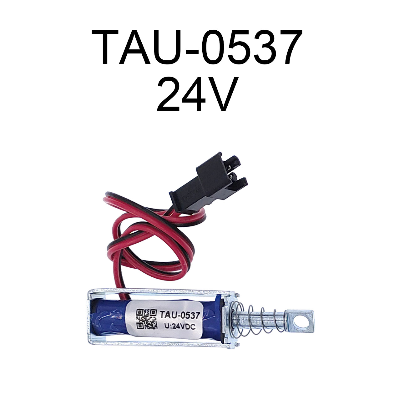 Tau-0537 Elektromagnetisches Schloss Magnetschloss DC 6V/12V/24V Elektroschloss 1,5A/2A/1A Schloss Linearmagnet: Schwarz