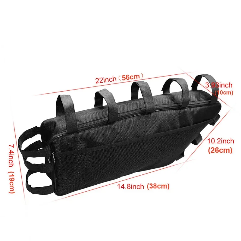 Elektro fahrrad Trapez Tasche Fahrrad hinten E-Fahrrad fallen 18650 Akku Speicher große Kapazität Rahmen Batterie Hänge taschen