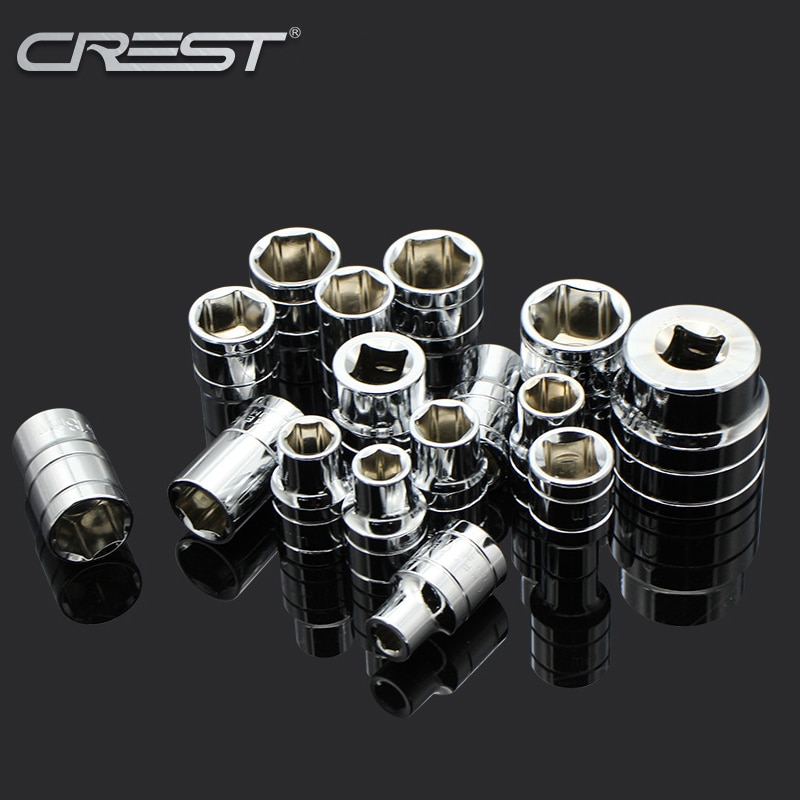 8-32pcs 1/2 Steel Socket Ratchet Converter Hex Socket Car Bicycle Garage Repair Tools