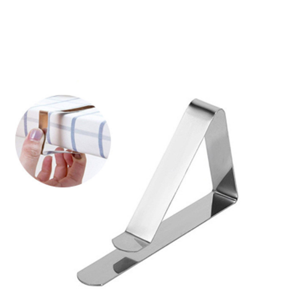 1/4 stuks roestvrijstalen tafelkleed tafels cover clips houder doek klemmen party camping tafel cover clip picknick benodigdheden