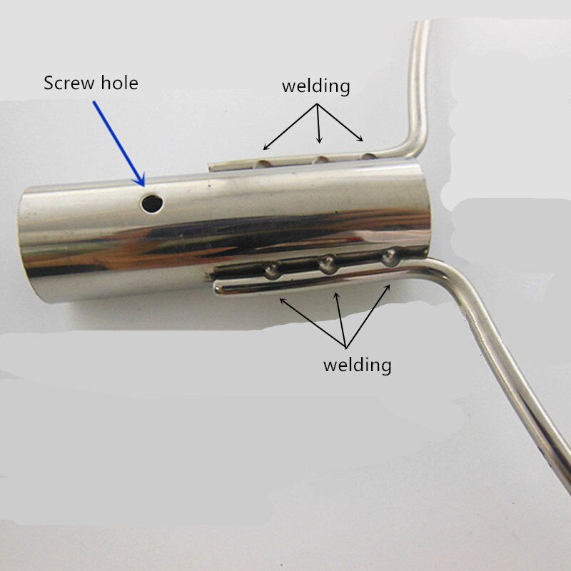 30cm-45cm dyppenet ring massivt rustfrit stål fiskenet tilbehør tuck net hoved fiskeværktøj landingsnet rød de pesca udendørs