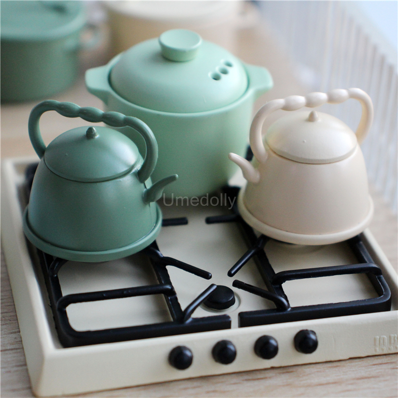 Melody Jane Dollhouse White Metal Kettle - 1:12 Scale Miniature Kitchen Accessory For Dolls House - View #10
