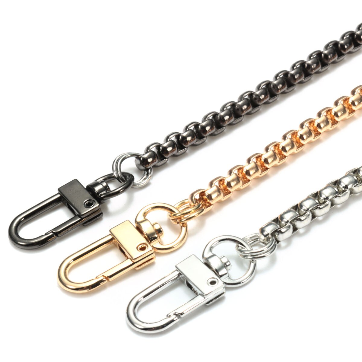 120 Cm X 6 Mm Rvs Purse Chain Strap Handvat Schouder Crossbody Handtas Tas Metalen Vervanging 3 kleur