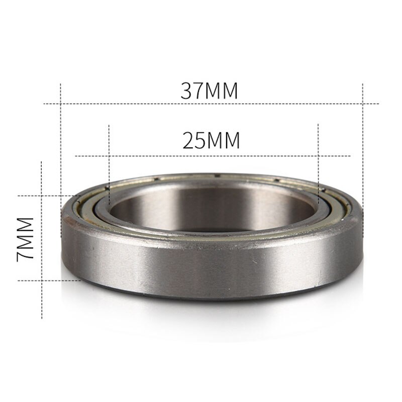 2 teile/satz 25x37x7mm Rennrad Stahl Kugellager Fahrrad Komponente Ersatz 6805ZZ Dünne Wand Tief nut Stahl Lager