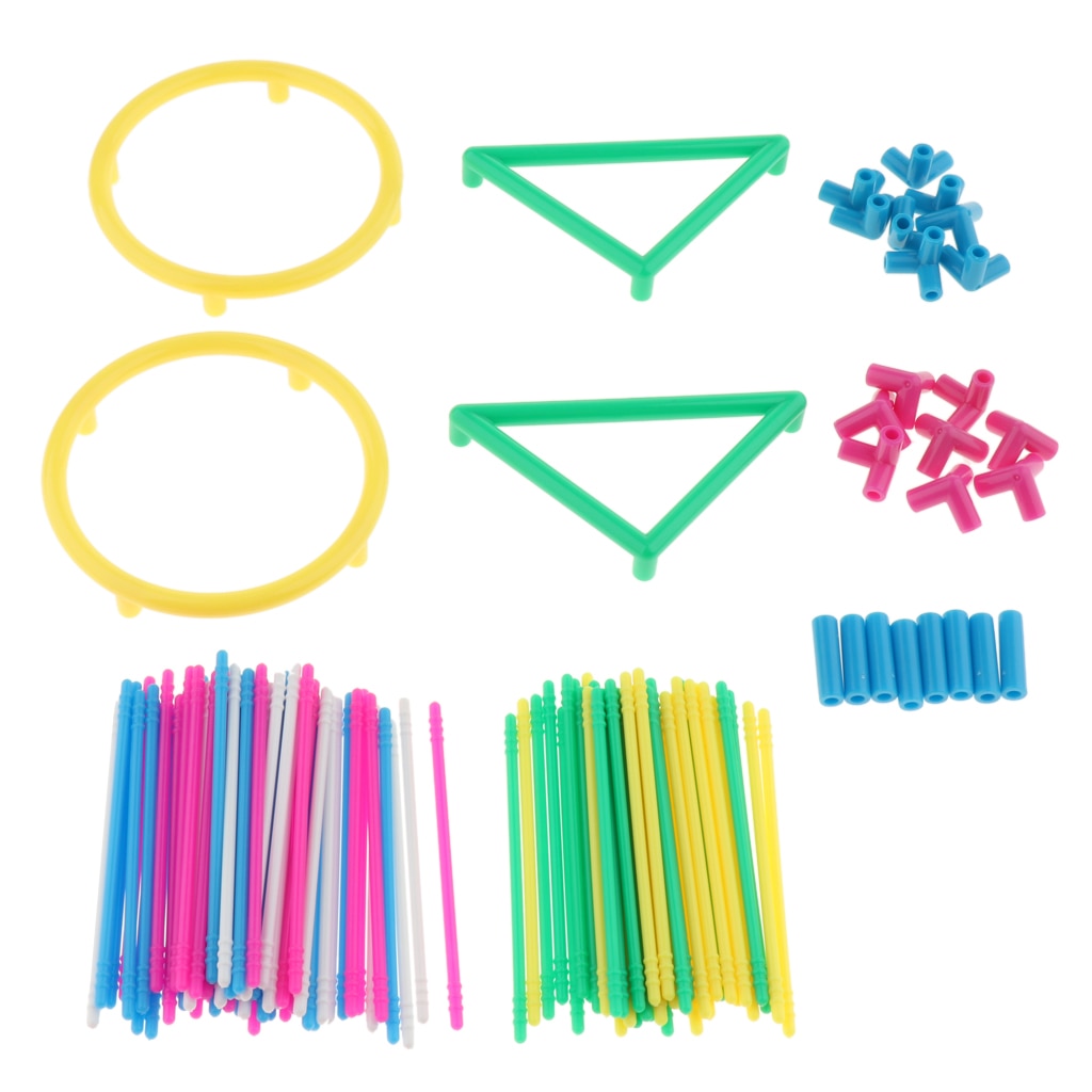 3D Geometric Shape Building Assemble Kit Kids Math Geometry Educational Toy Teaching Aids