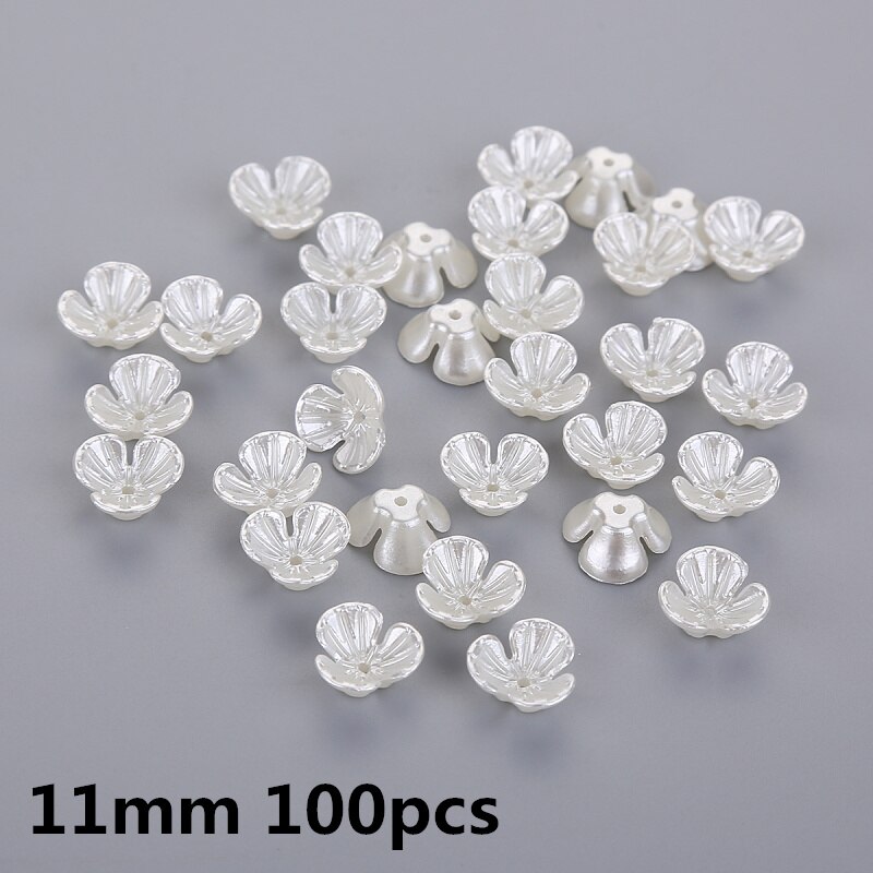 Multi smukke imiterede mavemuskler blomst perler perlehætter endebeholder blomst torus gør det selv med afstand smykketilbehør: V0222