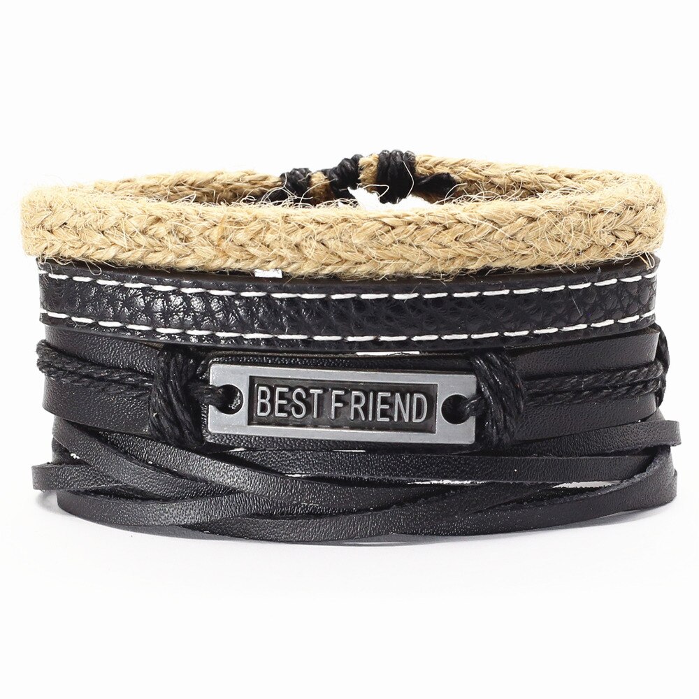 Vertrouw op god, jezus, wwjd, khaki, faith punk, 4 stuks/set, vintage, zwarte kralen, bijbel, leren armbanden, herenarmbanden, dames, herensieraden: Stijl 2