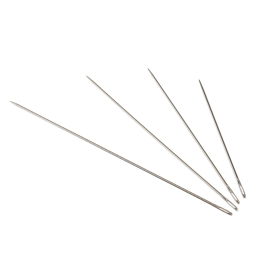 4 Specs Assorted Sizes Hand Sewing Darning Needles Set Repair Thread Stitching Tool