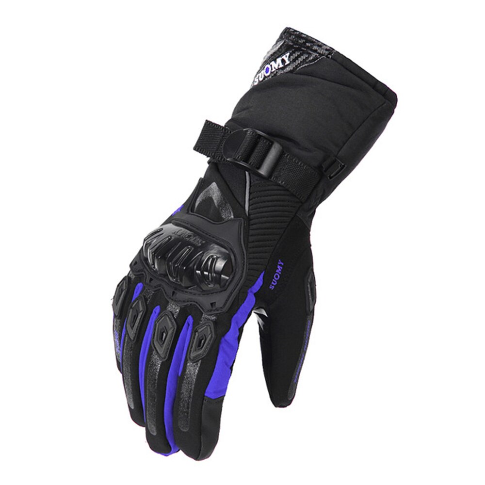Suomy motorcykelhandskar herr 100%  vattentäta vindtäta vinter gant moto handskar pekskärm guantes moto motorcykel ridhandskar: Blå / Xxl