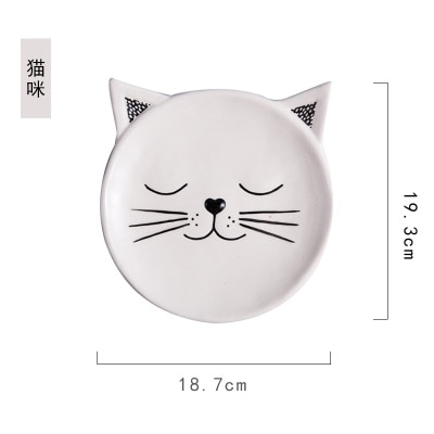 Giapponese di Ceramica Piatti Fatti in Casa per Bambini Colazione Piatti Sveglio Creativo Dolci di Frutta Tutta Carte Animale Piatti: B