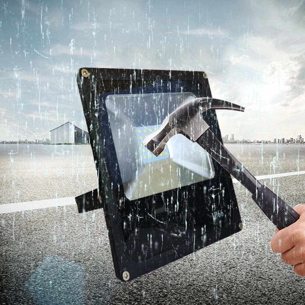 LED FloodLight 12 Volt Waterproof IP65 50w AC/DC12-85V Ultrathin LED Spotlight Refletor Outdoor Garden Street Floodlight