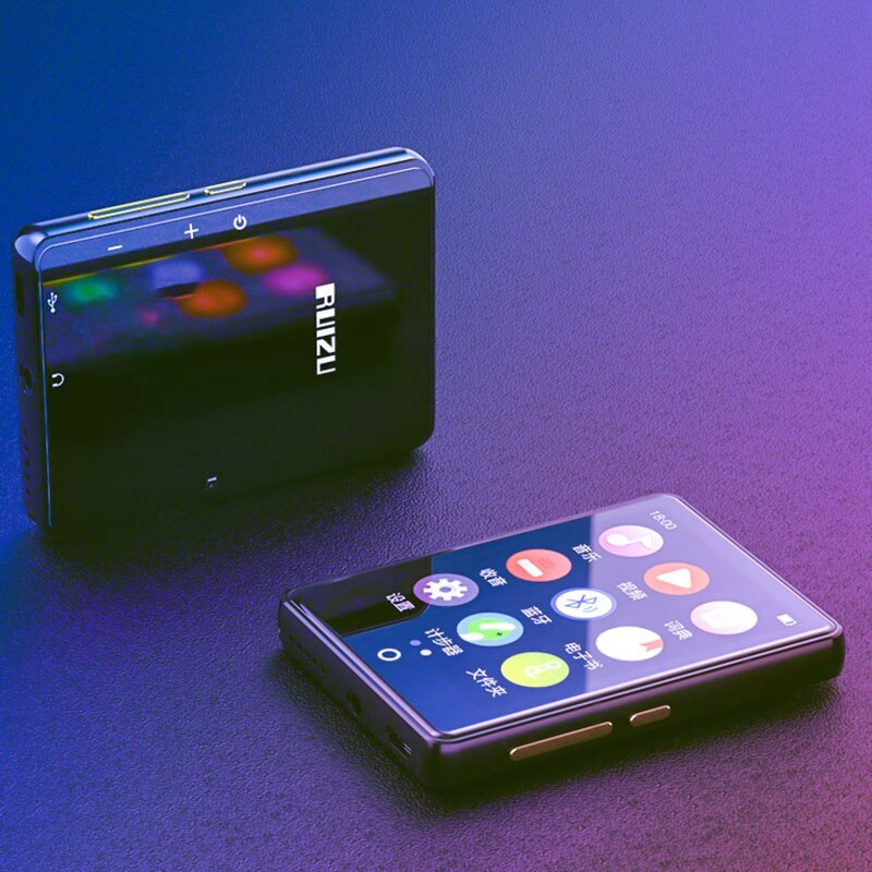 RUIZU M7 Bluetooth 5.0 MP3 Player 2.8 Inch Screen Built-In Speaker 8G