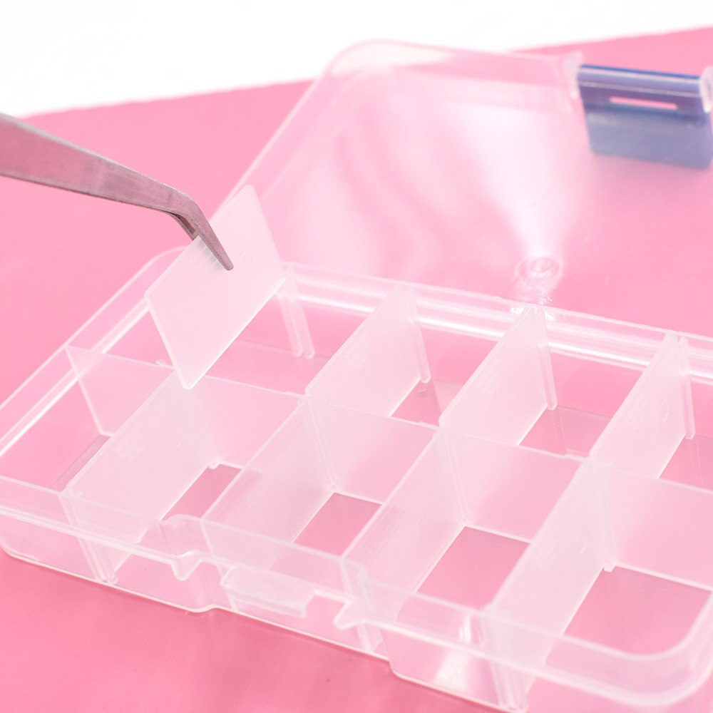 5 stk./parti æske til knapper øjer opbevaring justerbar plastik 10/15 rum opbevaring boxcase container æsker
