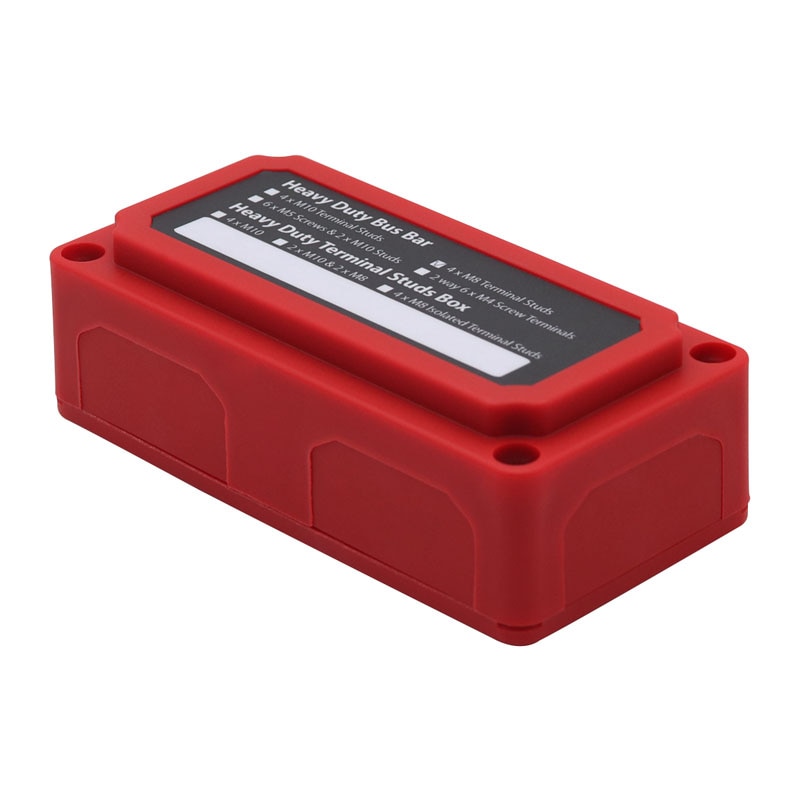 DC 48v 300A 4 Terminal Studs Busbar Power Distribution Block Heavy-Duty Modular Bus Bar Box Car Rv Cable Organizer Box