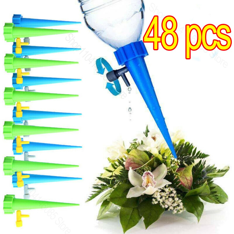 Drip Watering Drip Irrigation System Automatic Plant Water Dripper Self Watering for Flower Plants Adjustable Water Device