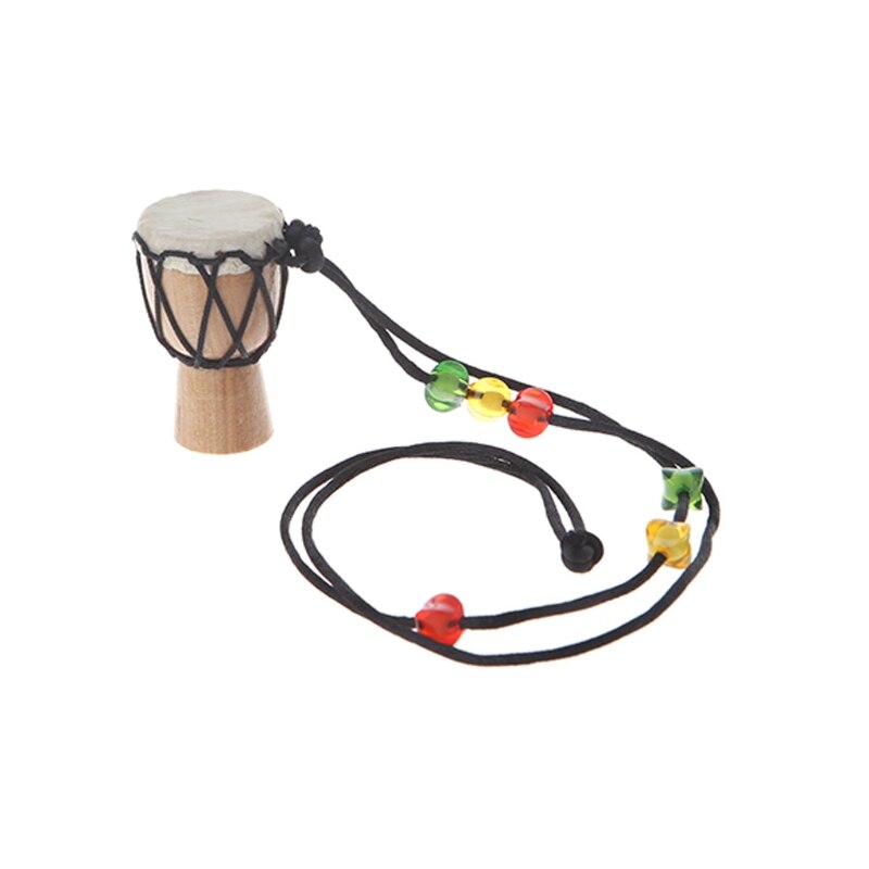 Wooden Classic Jambe Drummer Mini Djembe Percussion African Hand Drum Bongo: 3