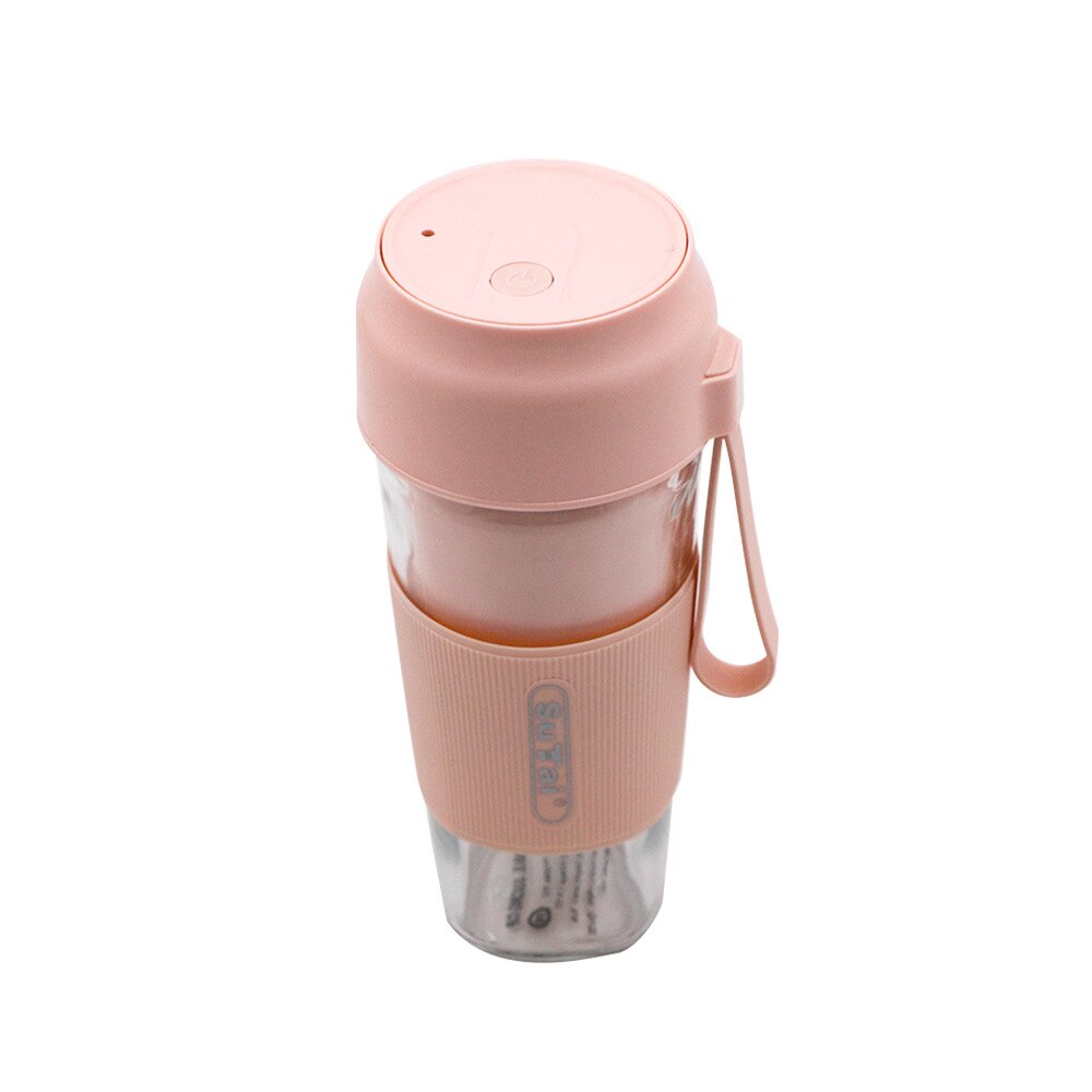Tragbare Elektrische Entsafter Mixer USB Mini Obst Mischer Entsafter Obst Extraktoren Lebensmittel Milchshake Multifunktions Maker Maschine: Rosa