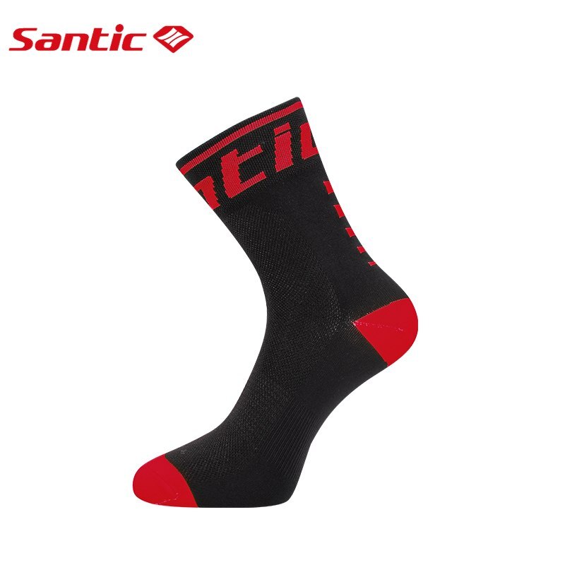 Santic-Calcetines de Ciclismo para hombre y mujer, medias transpirables antisudor para deportes al aire libre, colores 6C09054