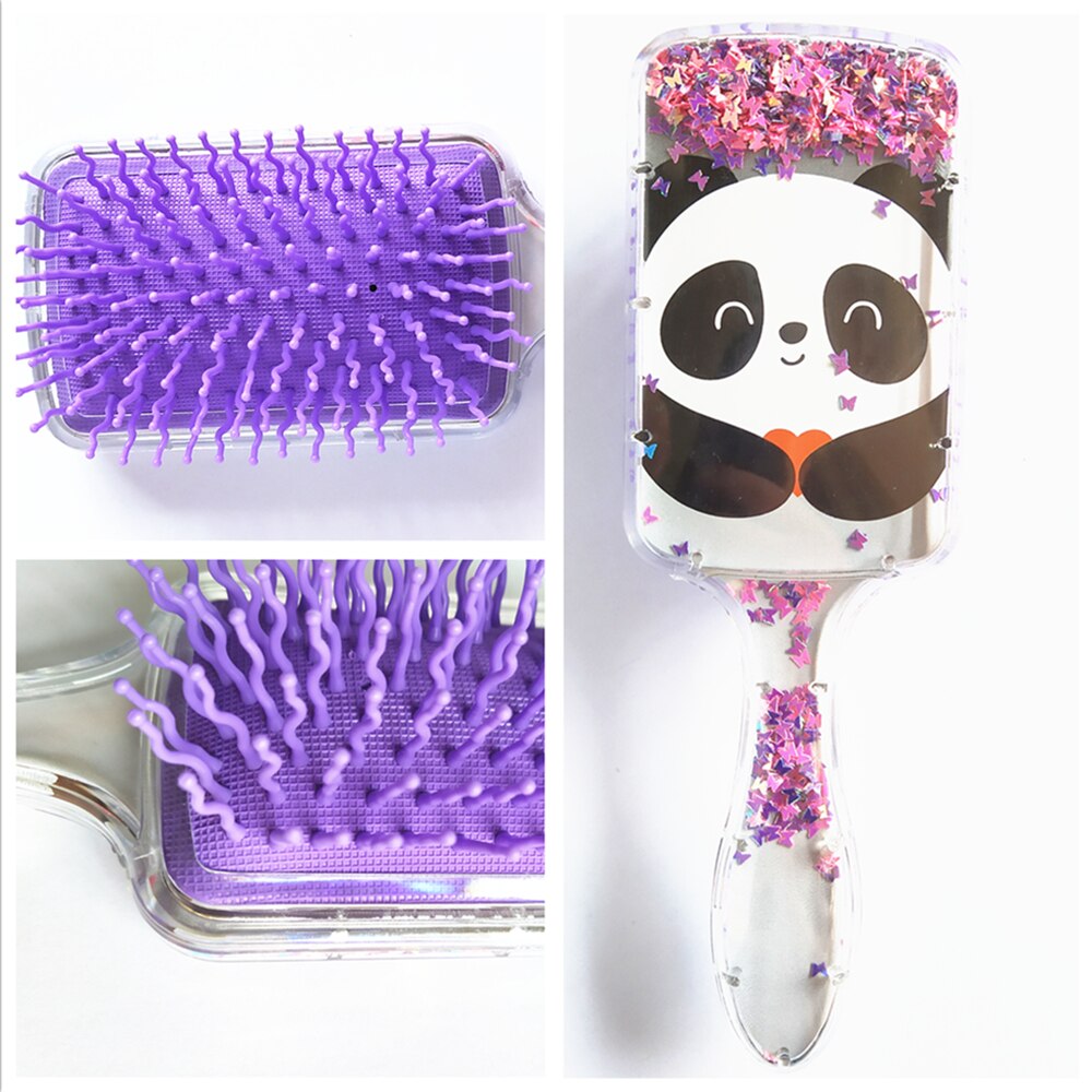 Qualified Kids Combs Anti-Static Massage Hairdressing Big ABS Plastic Comb With Airbag, Girls Princess Hair Brush